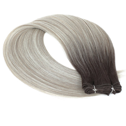 30 Inch Bone Straight Synthetic Hair Bundles Piano Blonde Ombre