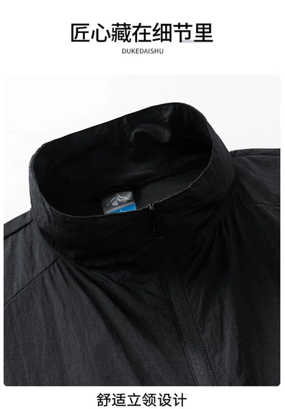 Oversize 7XL 8XL UV Protection Lightweight Jacket Men