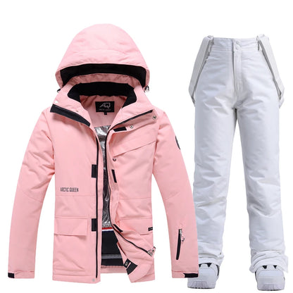 Unisex Winter Snow Ski Suit Jacket and Pants Set