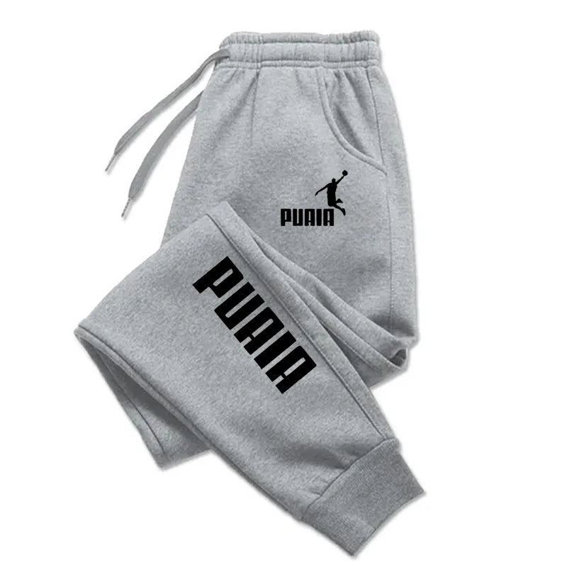 Men's Print Jogging Pants Casual Polyester Trousers