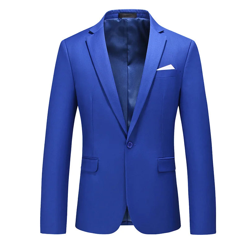 Bright Green Men's Blazer, Polyester Slim Fit Jacket