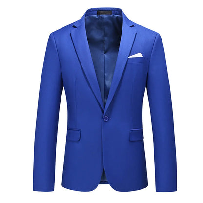 Bright Green Men's Blazer, Polyester Slim Fit Jacket