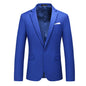Bright Green Men's Blazer, Polyester Slim Fit Jacket