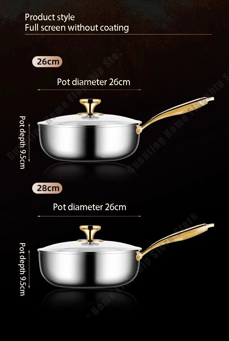 28cm Stainless Steel Non-Stick Frying Pan