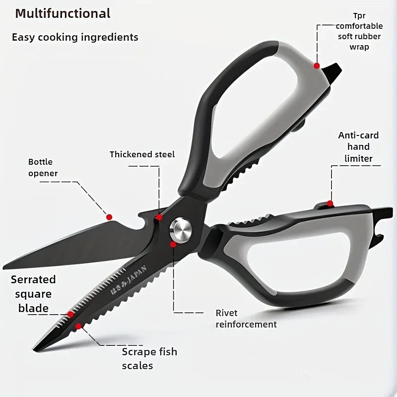 Stainless Steel Multifunctional Kitchen Scissors
