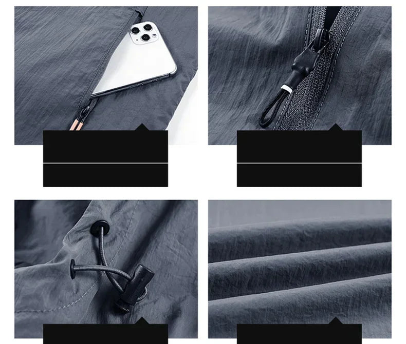 Men's UV Protection Quick Dry Windbreaker Jacket