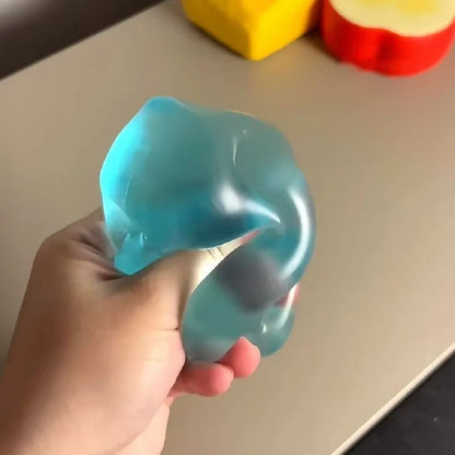 Squishy Green Apple Stress Ball Fidget Toy for Adults
