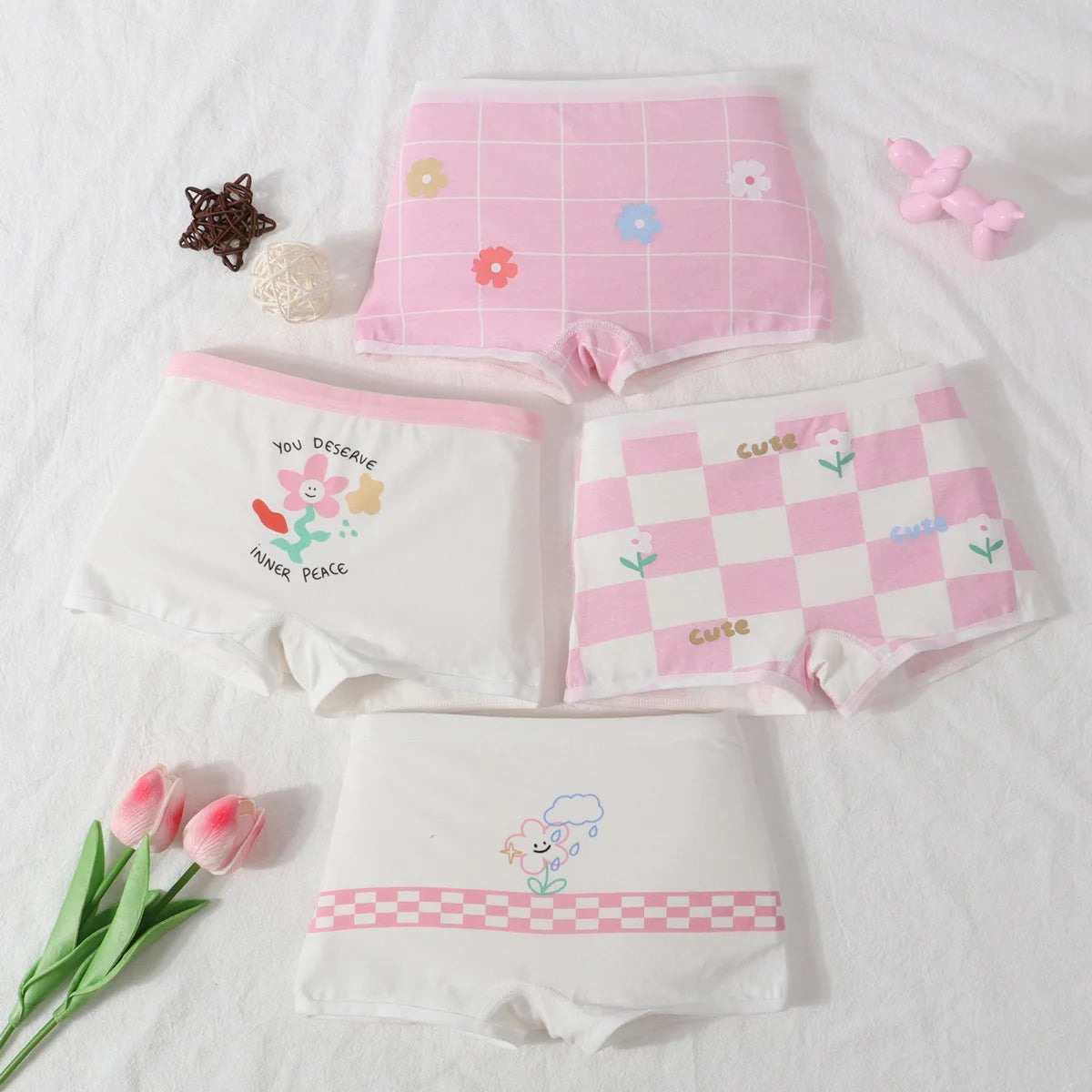 Cotton Girls' Boxers for Children