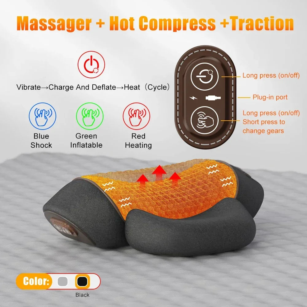 Heated Neck Massage Pillow
