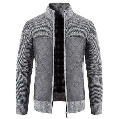 Men's Slim Fit Stand Collar Zipper Jacket