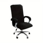 Velvet Plush Stretch Office Chair Cover Set