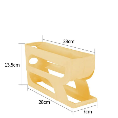 Automatic Egg Roller Rack Space Saving Plastic Organizer