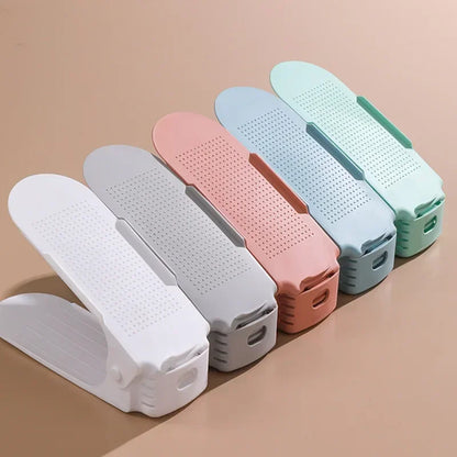 10 Pcs Adjustable Shoe Stacker Organizer Rack