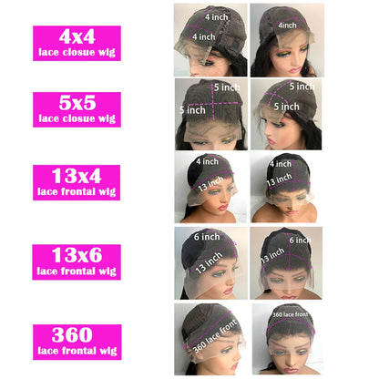 Body Wave 13x6 Lace Front Wig Human Hair Brazilian
