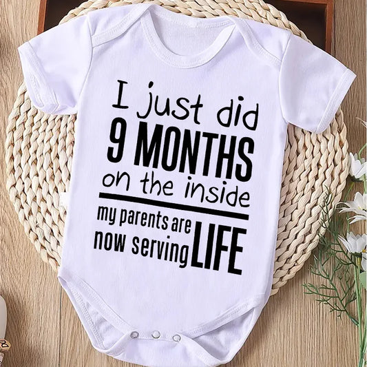 Funny I Just Did 9 Months Bodysuit for Infants