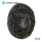 PU Men Toupee Indian Human Hair 130% Density Wig
