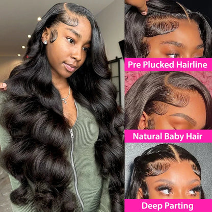 40 Inch Body Wave 13x6 HD Lace Frontal Wig Human Hair