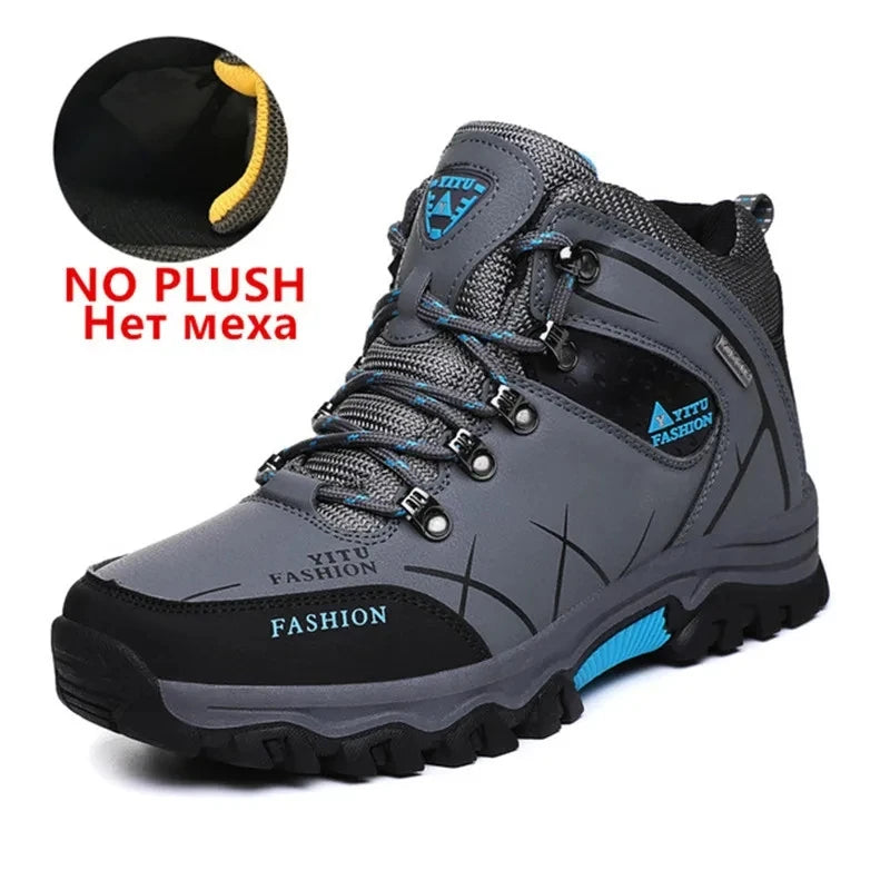 Men's Waterproof Leather Snow Boots Size 39-47