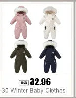 Winter Down Jacket for Boys and Girls Thicken Snowsuit