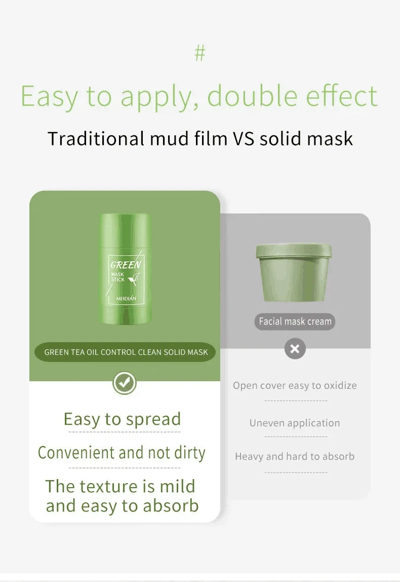 Green Tea Solid Mask for Acne and Blackhead Removal