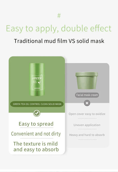 Green Tea Solid Mask for Acne and Blackhead Removal