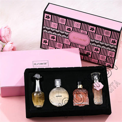 4Pcs Floral Scent Perfume Set for Women 100ml