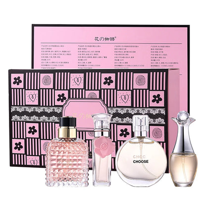 4Pcs Floral Scent Perfume Set for Women 100ml