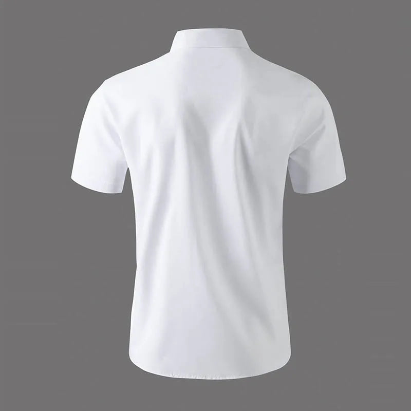 Men's Casual Short Sleeved Shirt Polyester Blend