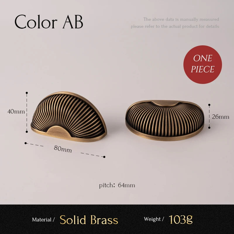 Brushed Antique Brass Kitchen Cabinet Pull Handle