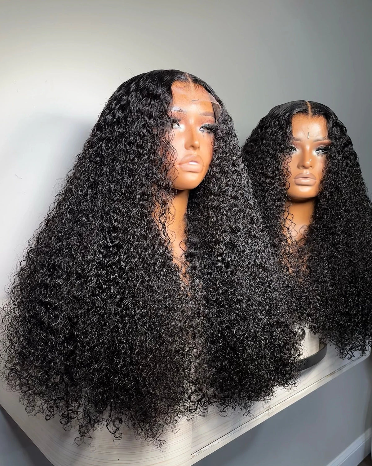 Kinky Curly 13x6 Lace Front Wig Human Hair Transparent Lace