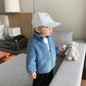 Plush Coat for Children in Solid Color