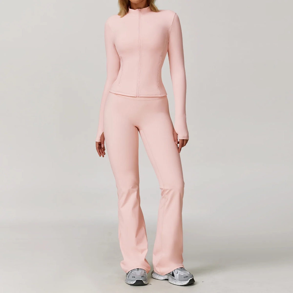 Yoga Suit Sports Set for Women Long Sleeve Athletic Wear
