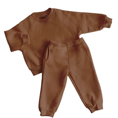 Children's Fleece Sports Set Sweatshirt and Pants