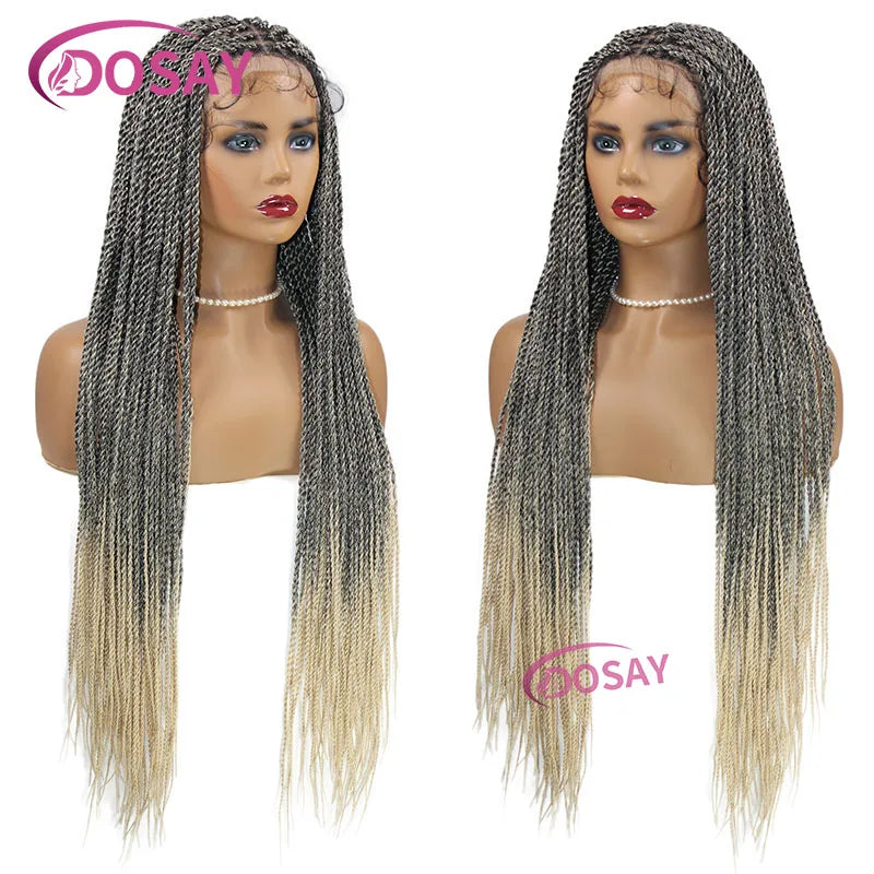 Twist Braided Lace Front Wig Synthetic Full Lace Wig