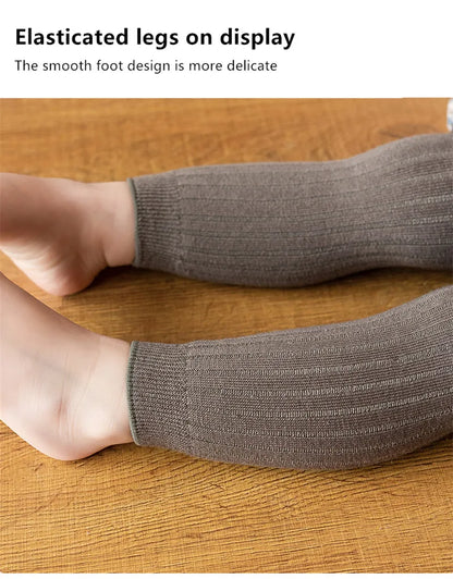 Cotton Stretch Baby Leggings with Side Stripe