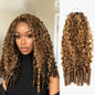 Burmese Curly Crochet Human Hair Extensions Natural Black