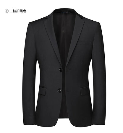 Men's Solid Color Blazer Jacket for Business and Weddings