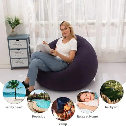 Inflatable PVC Sofa Chair for Indoor and Outdoor Use