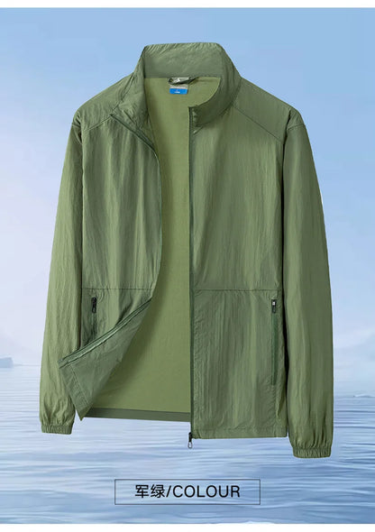 Oversize 7XL 8XL UV Protection Lightweight Jacket Men