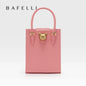BAFELLI Women's Genuine Leather Mini Tote Crossbody Bag