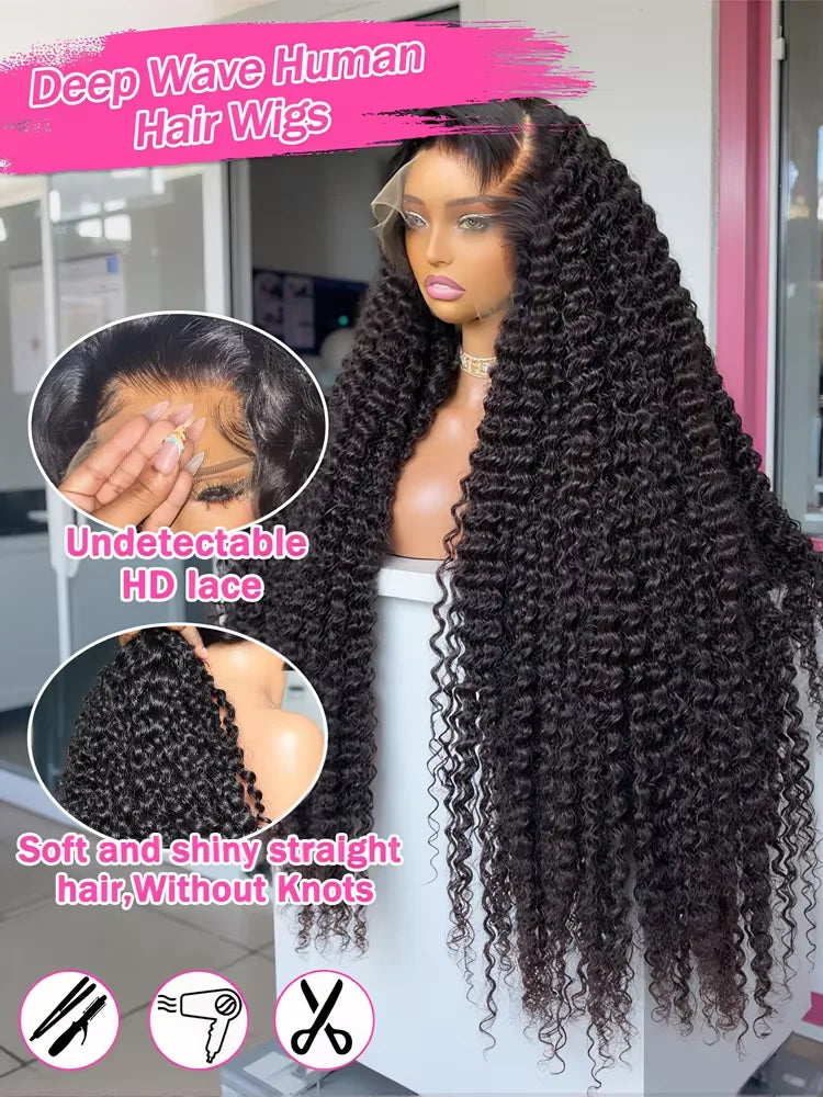 30 Inch Burmese Raw Curly Lace Front Human Hair Wig