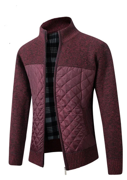 Men's Slim Fit Stand Collar Zipper Jacket