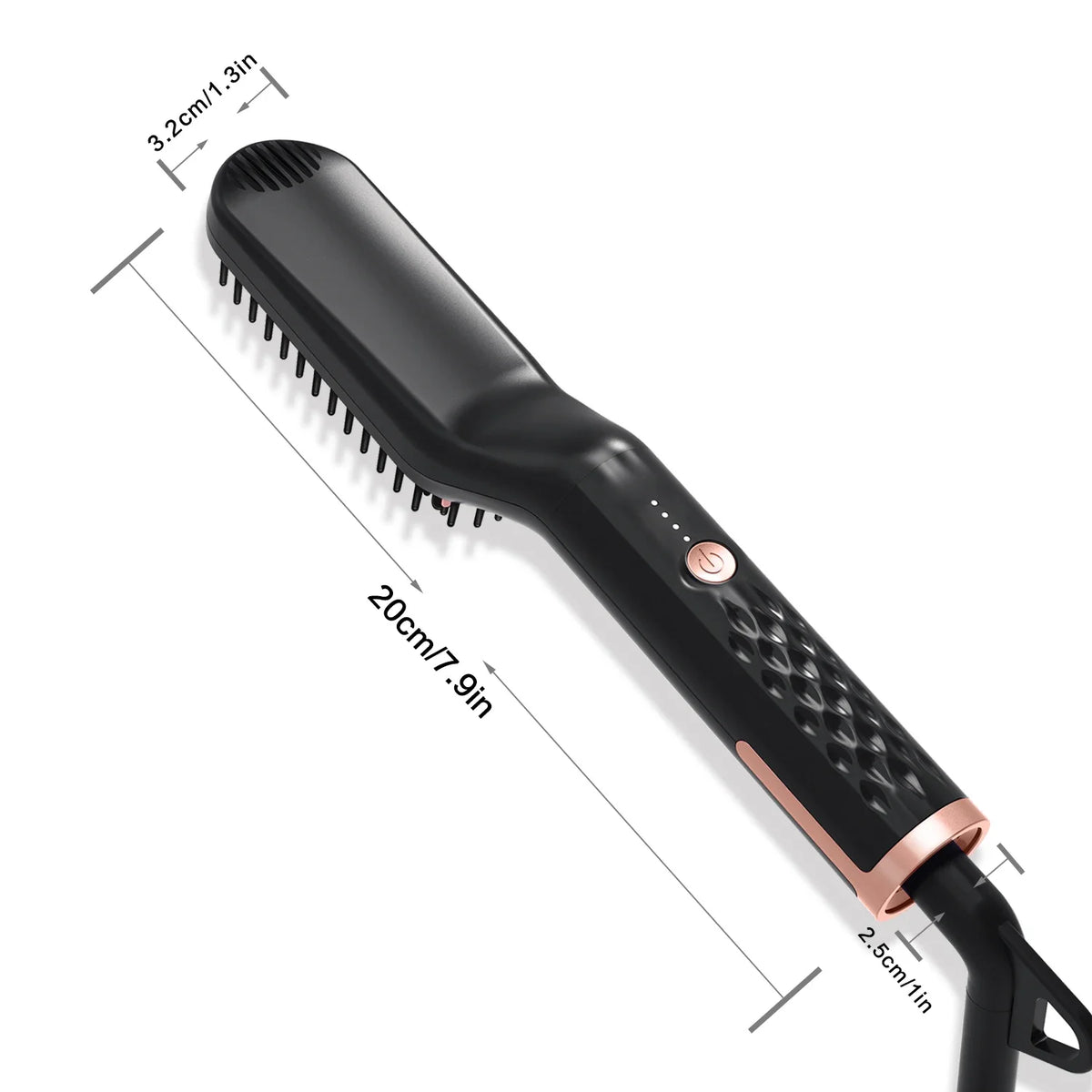 Men's Electric Beard Straightener Brush Wet and Dry Styler