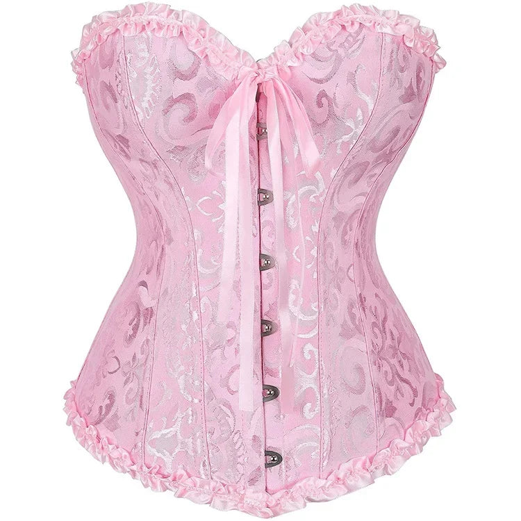 Gothic Lace Up Corset Shapewear for Women