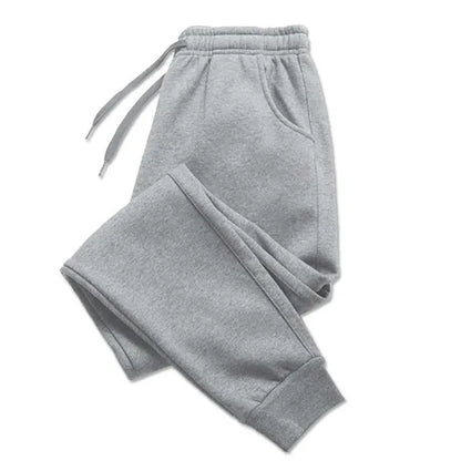 Men's Casual Polyester Sweatpants for Gym and Jogging