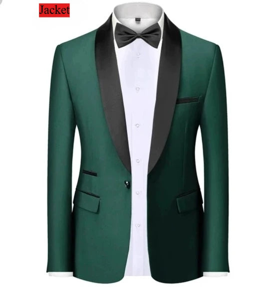 Men Slim Fit Tuxedo Suit for Weddings and Parties