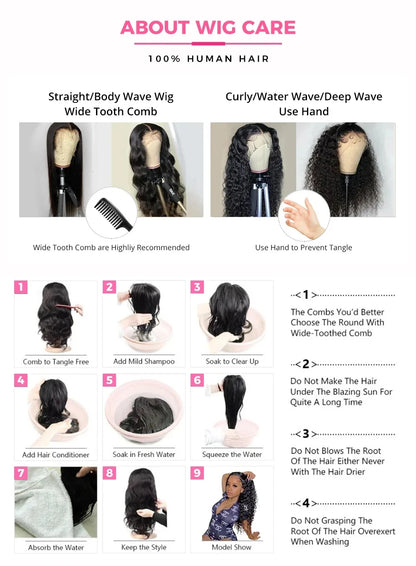 Straight Pixie Cut Human Hair Wig Transparent Lace