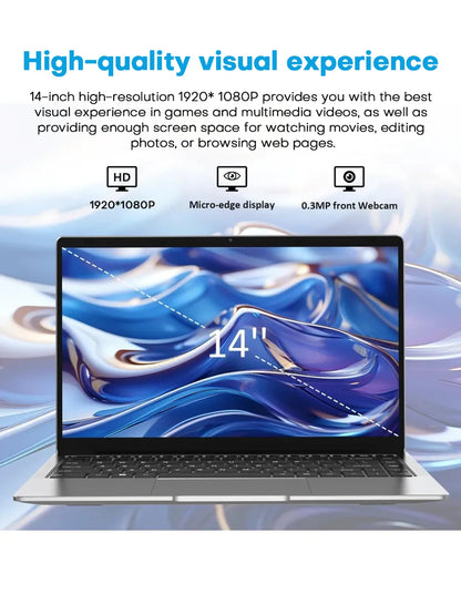 Xiaman Ultra Slim 14.1 Inch Laptop 12GB RAM 1TB SSD