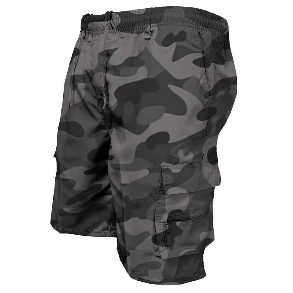 Men's Camouflage Cargo Shorts Summer Tactical Pants