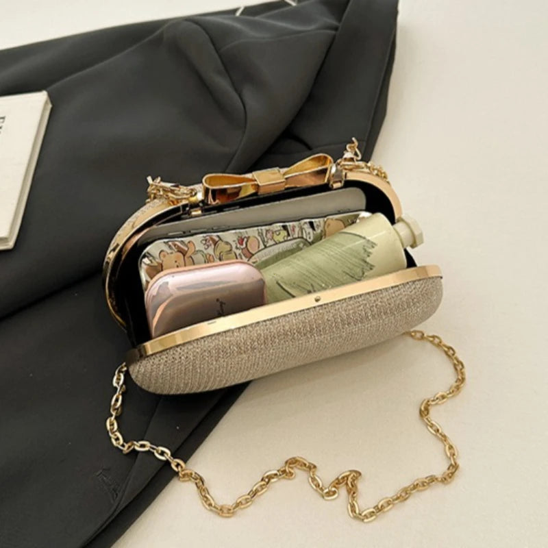 Luxury Sequined Hand-held Dinner Bag for Weddings